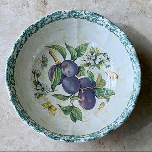 HIMARK Italy PLUMS Large Decorative Bowl I NOT FOOD SAFE